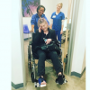 La fille de Sharon et Ozzy Osbourne s'est fractruée le pied, elle ressort de chez le médecin en fauteuil roulant / Photo postée sur le compte Instagram de Kelly Osbourne, le 21 décembre 2015.