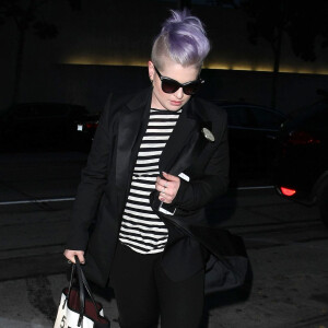 Kelly Osbourne - Sharon, Ozzy et Kelly Osbourne vont dîner en famille au restaurant Craig's à West Hollywood, le 21 avril 2015.