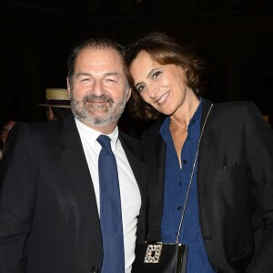 Inès de la Fressange et son compagnon Denis Olivennes - People à la générale de la pièce "Un dîner d'adieu" au Théâtre Edouard Vll à Paris le 15 septembre 2014.15/09/2014 - Paris