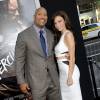 Dwayne Johnson et Lauren Hashian - Avant-première du film "Hercule" à Los Angeles, le 23 juillet 2014.