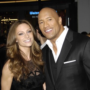 Lauren Hashian et Dwayne Johnson - Premiere du film "G.I. Joe : Retaliation" a Los Angeles, le 28 mars 2013.