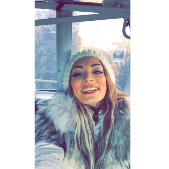 Emilie Nef Naf à Megève, Noël 2015.