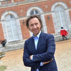 Exclusif - Stéphane Bern (conseiller artistique et historique) - Répétitions du spectacle "Le dernier bal de la reine de France" qui permet un voyage extraordinaire dans le temps au coeur d'une expérience inédite au Château de Denonville, le 28 août 2015.