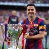 Xavi Hernandez - Les joueurs célèbrent leur victoire en Liga à Barcelone le 23 mai 2015