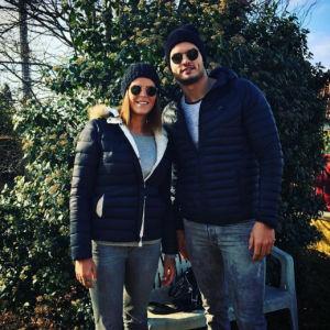 Laure Manaudou et son frère Florent Manaudou. Décembre 2015.