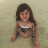 Sophia Ruby, la fille d'Abbey Clancy, sur une plage de Dubaï - Photo publiée le 3 janvier 2016