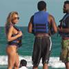 Jason Derulo et sa nouvelle copine Daphne Joy à la plage à Miami, le 31 décembre 2015