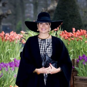 La reine Maxima des Pays-Bas lors de la remise du prix de l'horticulteur de l'année 2016 au parc floral Keukenhof à Lisse le 6 janvier 2016.