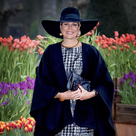La reine Maxima des Pays-Bas lors de la remise du prix de l'horticulteur de l'année 2016 au parc floral Keukenhof à Lisse le 6 janvier 2016.