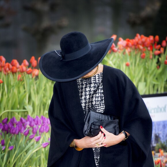 La reine Maxima des Pays-Bas lors de la remise du prix de l'horticulteur de l'année 2016 au parc floral Keukenhof à Lisse le 6 janvier 2016.