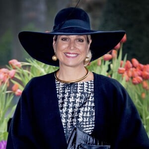 La reine Maxima des Pays-Bas lors de la remise du prix de l'horticulteur de l'année 2016 au parc floral Keukenhof à Lisse le 6 janvier 2016.