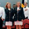 Le casting original de La croisière s'amuse à l'occasion du baptême du nouveau bateau de la compagnie Princess Cruise Line, le Dawn Princess, à Fort Lauderdale, en 1998