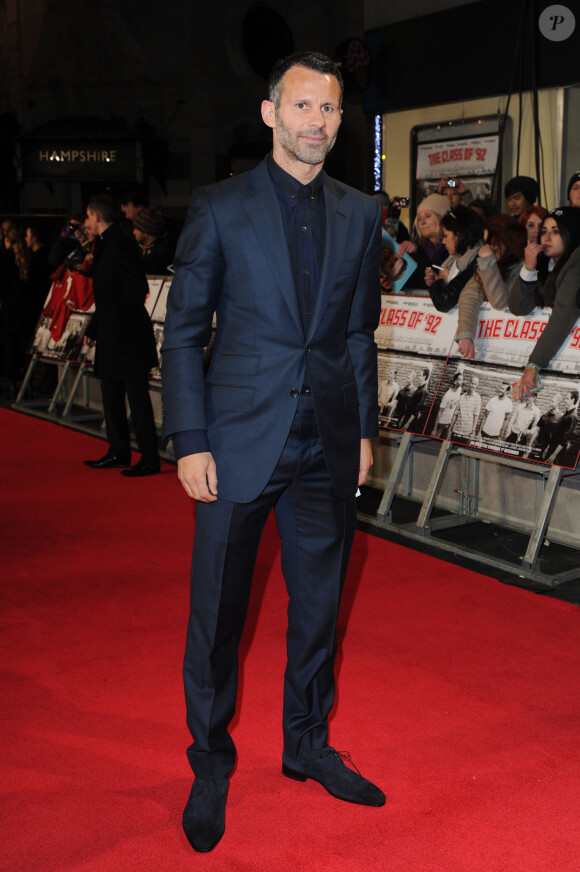 Ryan Giggs lors de la première du film "The Class of 92" à Londres, le 1er décembre 2013