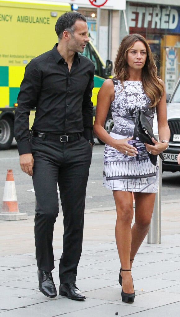 Ryan Giggs et sa femme Stacey à Manchester, le 20 août 2013