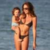 Tamara Ecclestone avec sa fille Sophia à Dubaï, le 1er janvier 2016