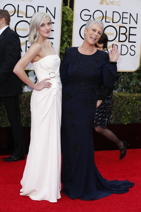 Jamie Lee Curtis et sa fille Annie Guest - 73ème cérémonie annuelle des Golden Globe Awards à Beverly Hills, le 10 janvier 2016.