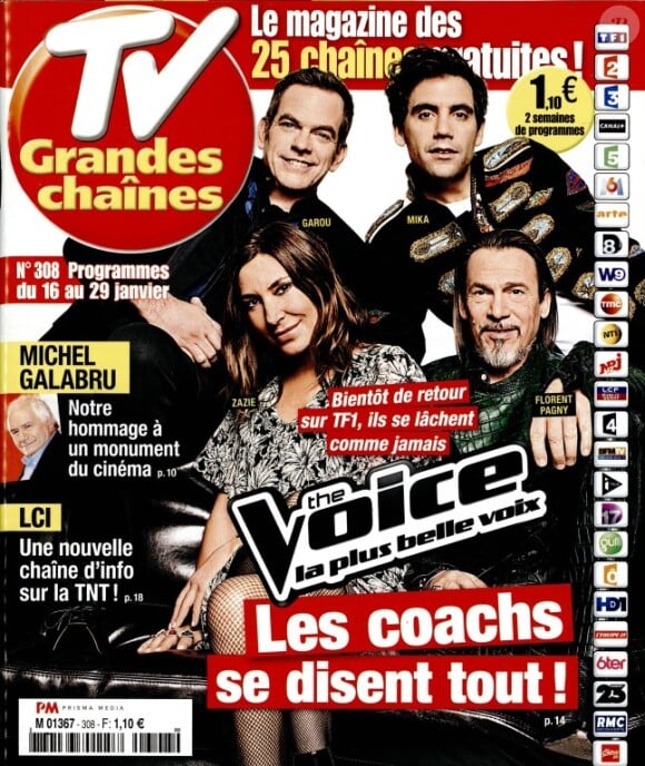 Magazine TV Grandes Chaînes en kiosques le 11 janvier 2015.