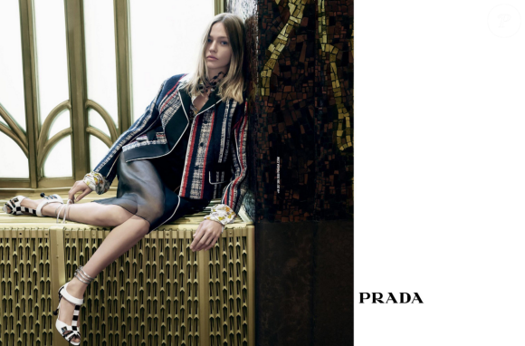 Sasha Pivovarova pour la campagne Prada