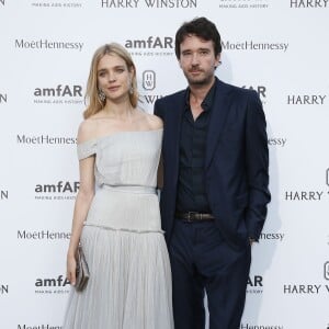 Natalia Vodianova et Antoine Arnault - Photocall de l'amfAR au Pavillon Ledoyen lors de la fashion week Haute-Couture à Paris, le 5 juillet 2015.