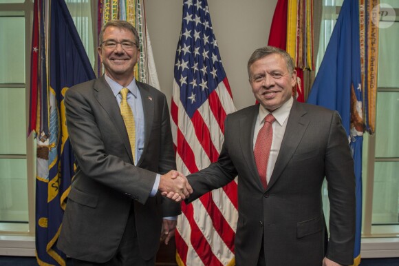 Le roi Abdullah II de Jordanie en visite diplomatique à Washington le 11 janvier 2016