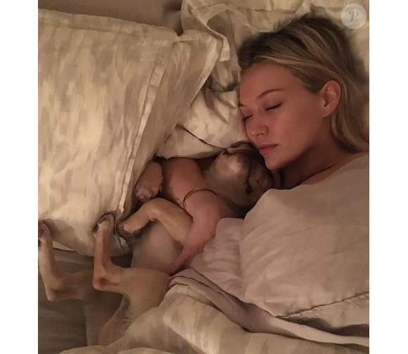 Hilary Duff a publié une photo de son chien Beau sur son compte Instagram au mois de décembre 2015. Malheureusement, l'adorable bouledogue français est décédé au début du mois de janvier 2016.