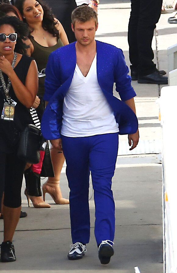 Exclusif - Nick Carter devant les studios de 'Dancing With The Stars' à Hollywood, le 14 septembre 2015