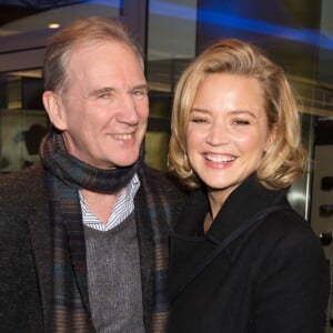 Exclusif - Virginie Efira et son père André Efira - Avant-première du film "Et ta soeur" au cinéma UGC Toison D'or à Bruxelles en Belgique le 13 janvier 2016.