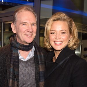 Exclusif - Virginie Efira et son père André Efira - Avant-première du film "Et ta soeur" au cinéma UGC Toison D'or à Bruxelles en Belgique le 13 janvier 2016.