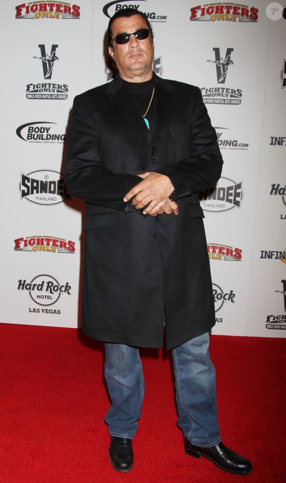 Steven Seagal lors des World Mixed Martial Arts Awards à Las Vegas le 11 janvier 2013