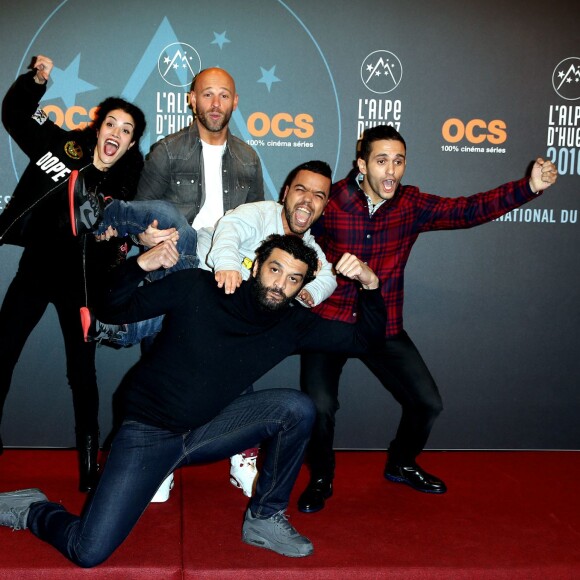 Ramzy Bedia, Sabrina Ouazani, Franck Gastambide, Malik Benthala, Anouar Toubali - 19e Festival International du film de Comédie de l'Alpe d'Huez le 14 Janvier 2016.