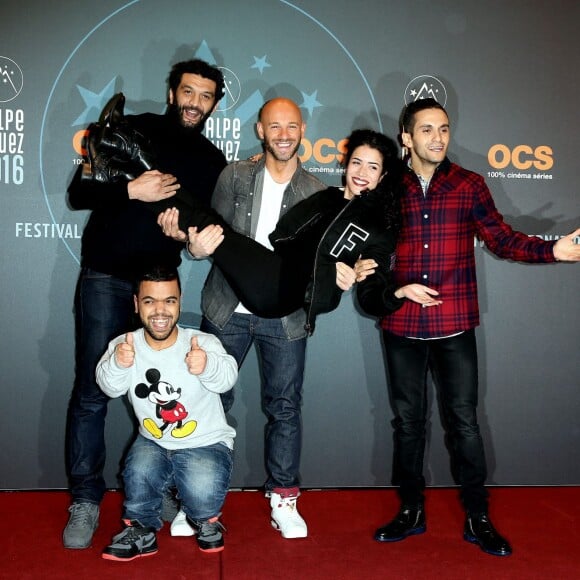 Ramzy Bedia, Sabrina Ouazani, Franck Gastambide, Malik Benthala, Anouar Toubali - 19e Festival International du film de Comédie de l'Alpe d'Huez le 14 Janvier 2016.