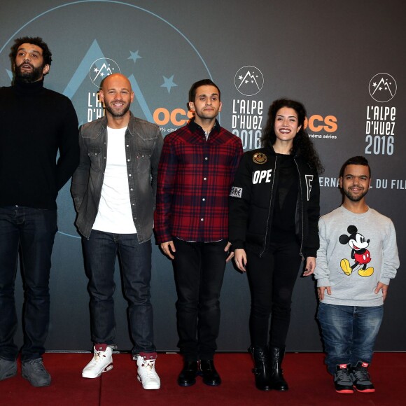 Ramzy Bedia, Sabrina Ouazani, Franck Gastambide, Malik Benthala, Anouar Toubali - 19e Festival International du film de Comédie de l'Alpe d'Huez le 14 Janvier 2016.