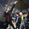 Mick Jagger, Ronnie Wood et Charlie Watts - Les Rolling Stones en concert au Tele2 Arena à Stockholm. Le 1er juillet 2014