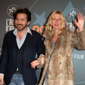 Edouard Baer, Sandrine Kiberlain lors du 19e Festival International du film de Comédie de l'Alpe d'Huez, le 15 janvier 2016.