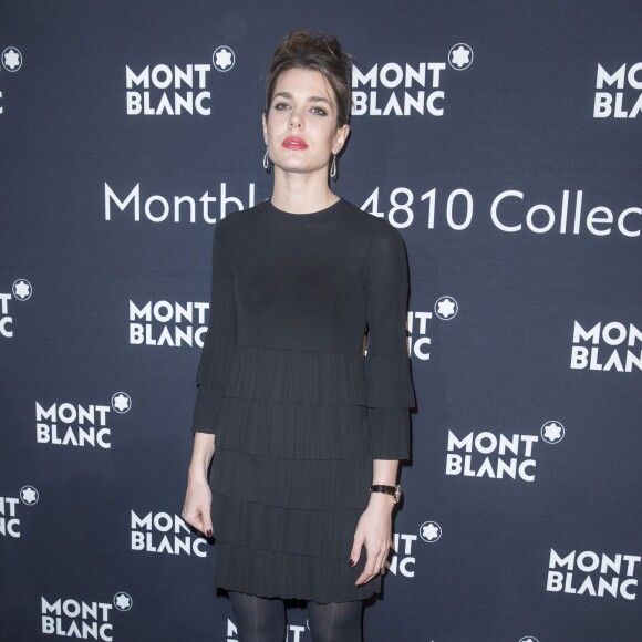 Charlotte Casiraghi - Photocall du dîner Montblanc pour le SIHH (Salon International de la Haute Horlogerie) à Genève, le 18 janvier 2016. © Olivier Borde/Bestimage