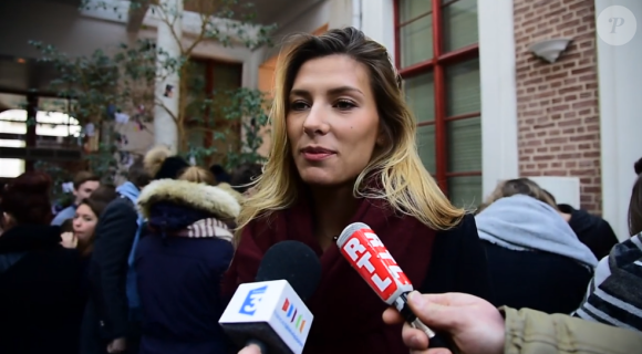 Camille Cerf se confie sur sa rentrée scolaire dans son école de commerce. Janvier 2016.