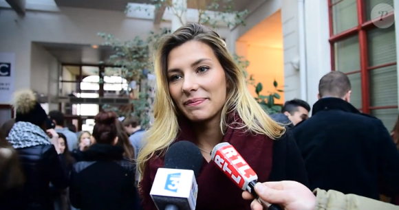 Camille Cerf se confie sur sa rentrée scolaire dans son école de commerce. Janvier 2016.