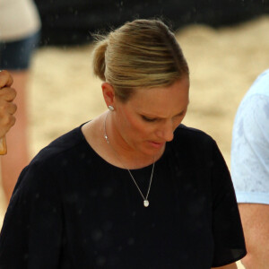 Zara Phillips lors de la compétition hippique Magic Millions Barrier Draw sur la Gold Coast en Australie le 5 janvier 2016.