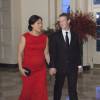 Mark Zuckerberg et Priscilla Chan vont dîner à la Maison Blanche, Washington, le 25 septembre 2015