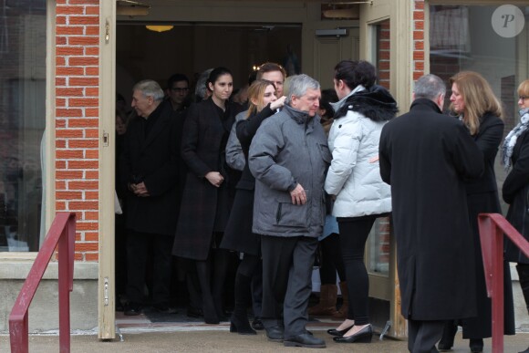Obsèques de Daniel Dion, frère de Céline Dion, en présence de la famille et des amis en l'église Saints-Simon-et-Jude à Charlemagne, le 25 janvier 2016. © Eric Yainiri / Bestimage