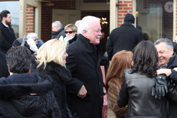 Obsèques de Daniel Dion, frère de Céline Dion, en présence de la famille et des amis en l'église Saints-Simon-et-Jude à Charlemagne, le 25 janvier 2016. © Eric Yainiri / Bestimage