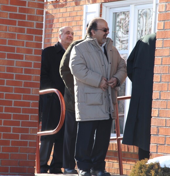 Obsèques de Daniel Dion, frère de Céline Dion, en présence de la famille et des amis en l'église Saints-Simon-et-Jude à Charlemagne, le 25 janvier 2016. © Eric Yainiri / Bestimage