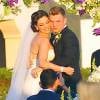 Semi Exclusif - Mariage de Nick Carter et Lauren Kitt à Santa Barbara, le 12 avril 2014.