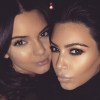 Kim Kardashian a publié une photo d'elle et sa soeur Kendall Jenner sur sa page Instagram, le 25 janvier 2015.