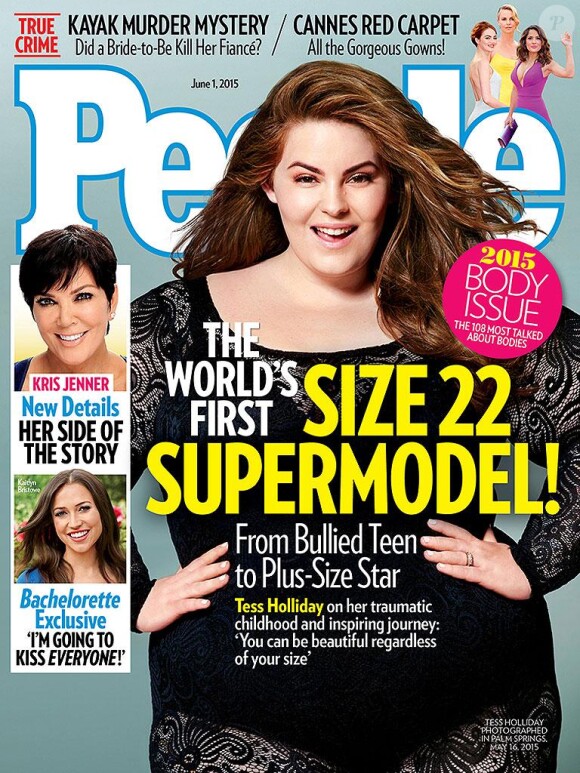 Tess Holliday en couverture de l'hebdomadaire People Magazine.