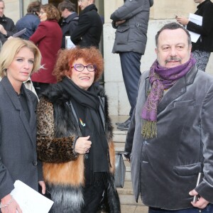 Semi-Exclusif - Guest, Henry-Jean Servat, Andréa Ferréol - Arrivée des people au défilé Haute Couture Franck Sorbier Printemps-Eté 2016 à Paris, le 27 janvier 2016. © CVS/Veeren/Bestimage Semi-Exclusive