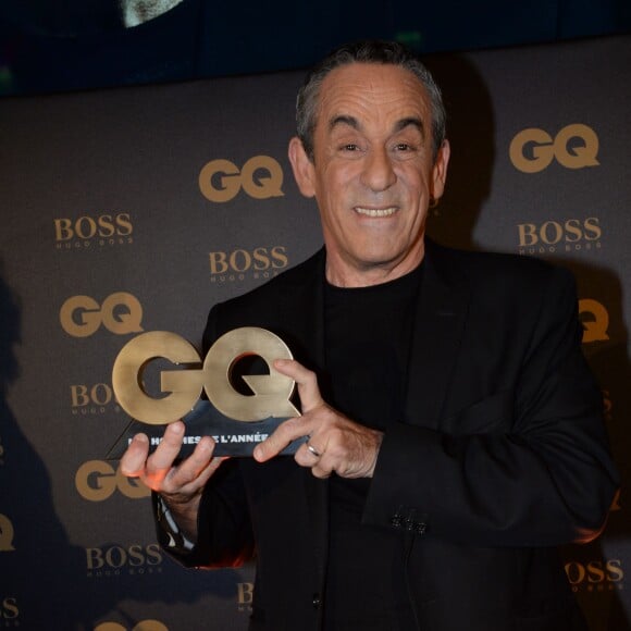 Exclusif - Thierry Ardisson - Intérieur - Cérémonie des "GQ 2015, Les Hommes de l'Année" au Shangri-La Hotel à Paris, le 25 janvier 2016. © Rachid Bellak/Bestimage