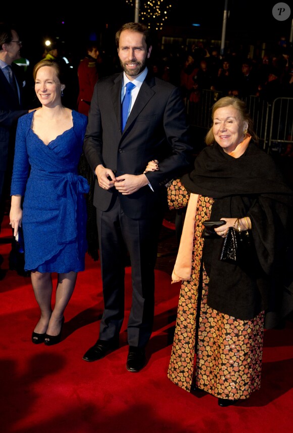 La princesse Margarita de Bourbon-Parme et son mari Tjalling ten Cate lors de la célébration du bicentenaire de la monarchie néerlandaise à Scheveningen, le 30 novembre 2013.