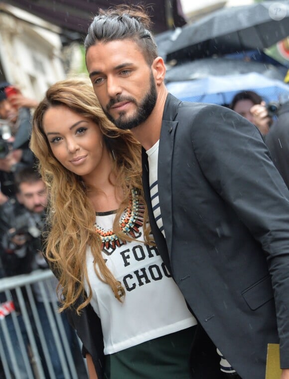 Nabilla Benattia et Thomas Vergara - Arrivées des people au défilé de mode, collection Haute Couture automne-hiver 2014/2015 "Jean Paul Gaultier" au showroom Jean Paul Gaultier à Paris. Le 9 juillet 2014  Arrivals at Jean Paul Gaultier fashion show Fall/Winter Haute Couture 2014/2015 et the Jean Paul Gaultier's showroom in Paris. On july 9th 201409/07/2014 - Paris