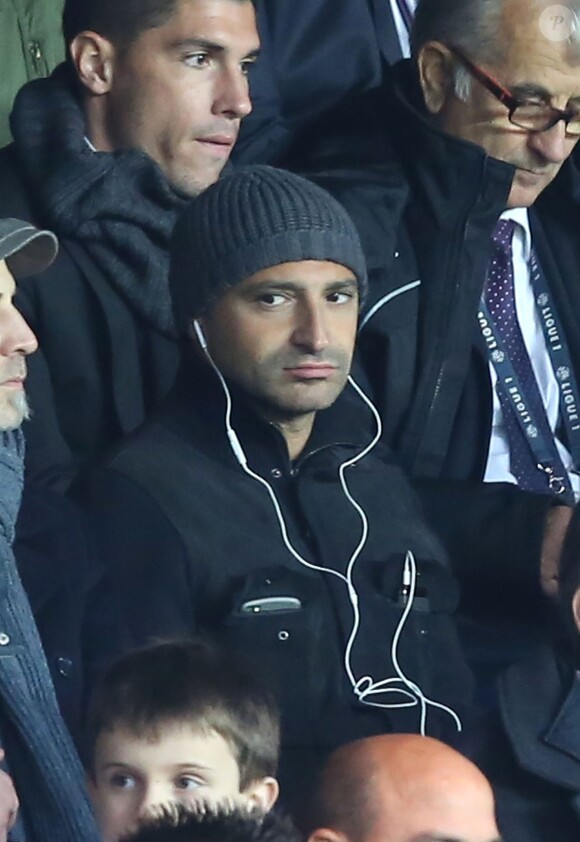 Thomas Fabius lors du match de football PSG - Nice au Parc des Princes, à Paris le 9novembre 2013